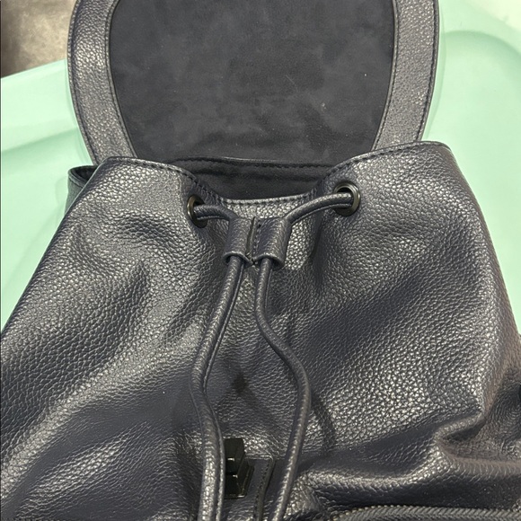 Steve Madden Navy Blue Backpack Purse 
Pebbled Look With Adjustable Chain Straps main image 7